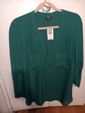 Torrid Harper Blouse Green Size 4x 26